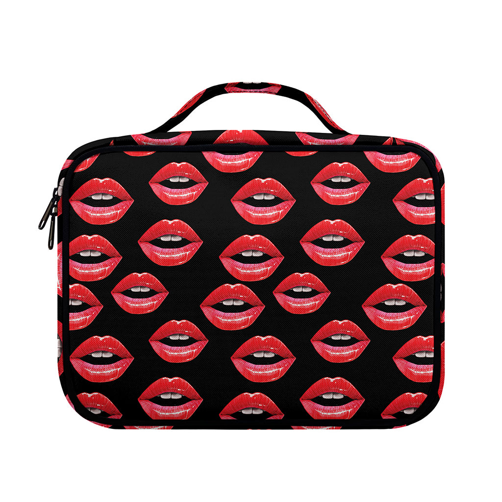 Women's Lips Pattern Print Briefcase Bible Bag