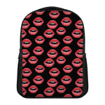 Women's Lips Pattern Print Casual Backpack