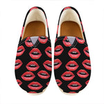 Women's Lips Pattern Print Casual Shoes