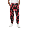 Women's Lips Pattern Print Cotton Sweatpants
