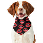 Women's Lips Pattern Print Dog Bandana