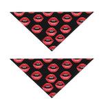 Women's Lips Pattern Print Dog Bandana