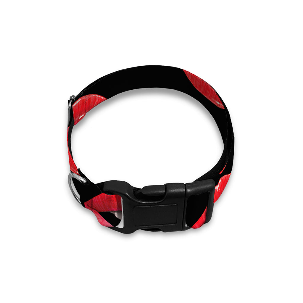 Women's Lips Pattern Print Dog Collar