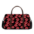 Women's Lips Pattern Print Duffel Bag