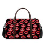 Women's Lips Pattern Print Duffle Bag