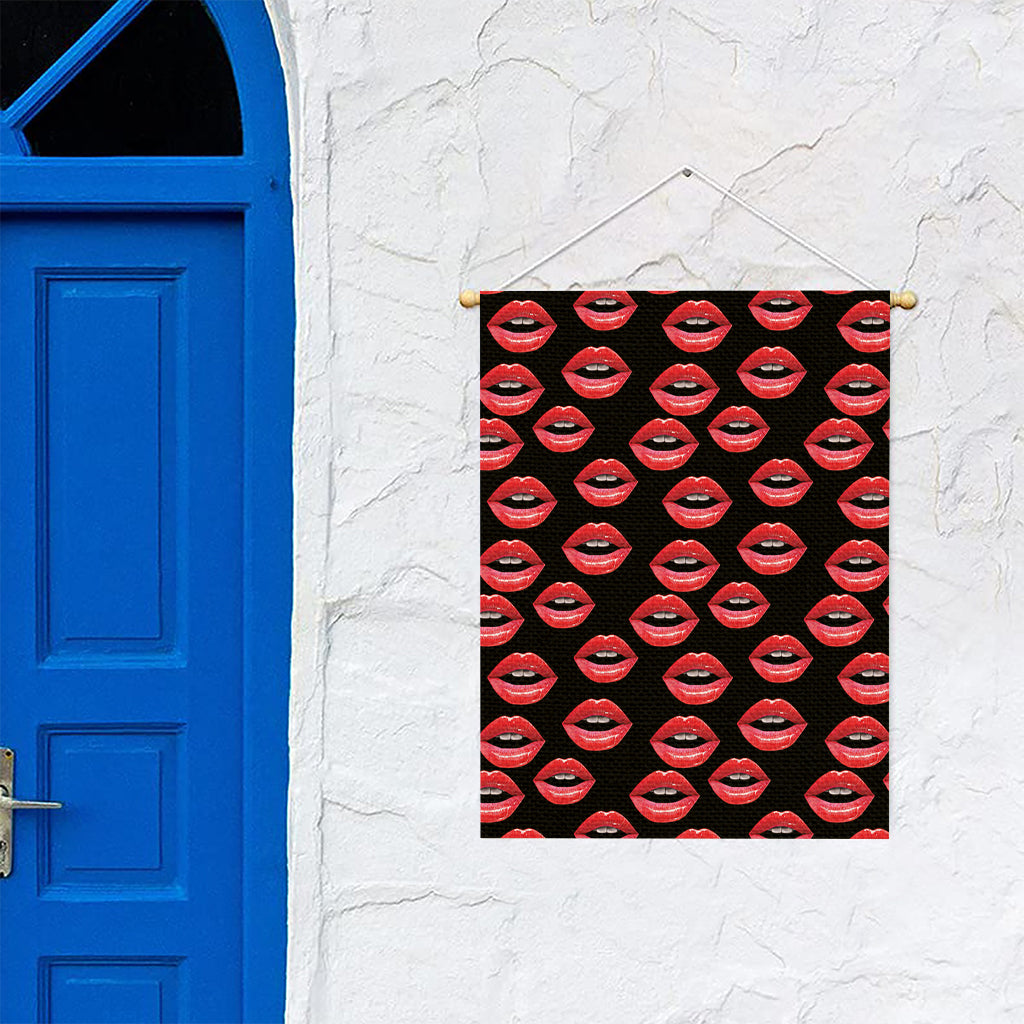 Women's Lips Pattern Print Garden Flag