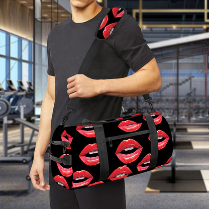 Women's Lips Pattern Print Gym Bag