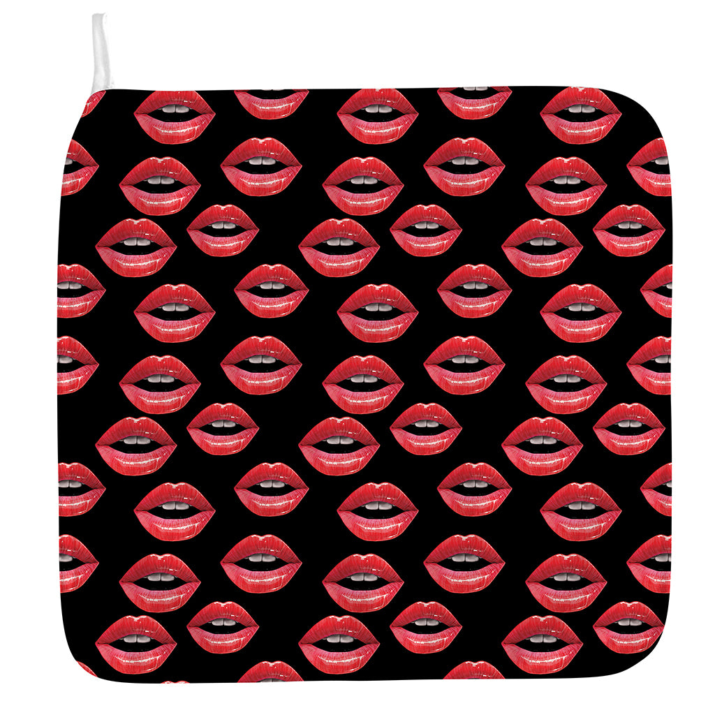 Women's Lips Pattern Print Hand Towel