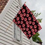 Women's Lips Pattern Print House Flag