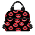 Women's Lips Pattern Print Insulated Lunch Bag