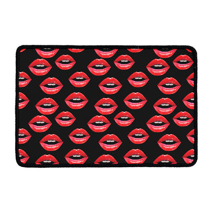 Women's Lips Pattern Print Kitchen Mat