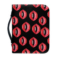Women's Lips Pattern Print Leather Bible Cover