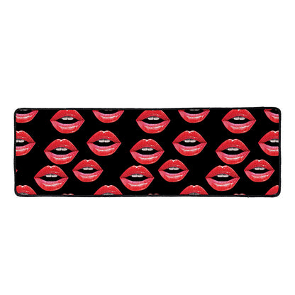 Women's Lips Pattern Print Long Kitchen Mat