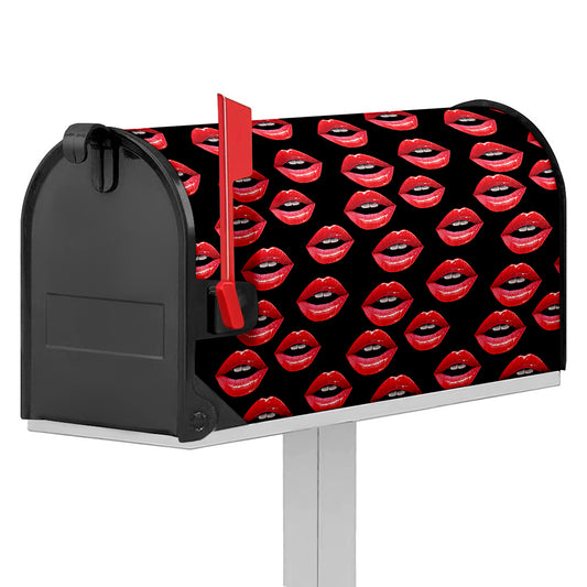 Women's Lips Pattern Print Mailbox Cover