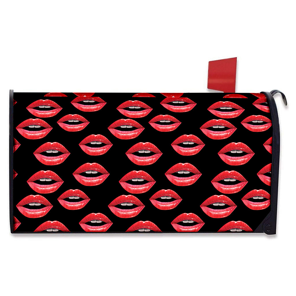 Women's Lips Pattern Print Mailbox Cover