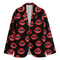 Women's Lips Pattern Print Men's Blazer