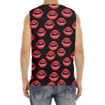 Women's Lips Pattern Print Men's Fitness Tank Top