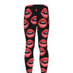 Women's Lips Pattern Print Men's leggings