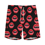 Women's Lips Pattern Print Men's Sports Shorts