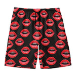 Women's Lips Pattern Print Men's Swim Trunks