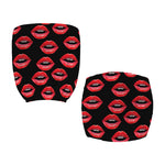 Women's Lips Pattern Print Office Chair Cover