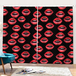 Women's Lips Pattern Print Pencil Pleat Curtains