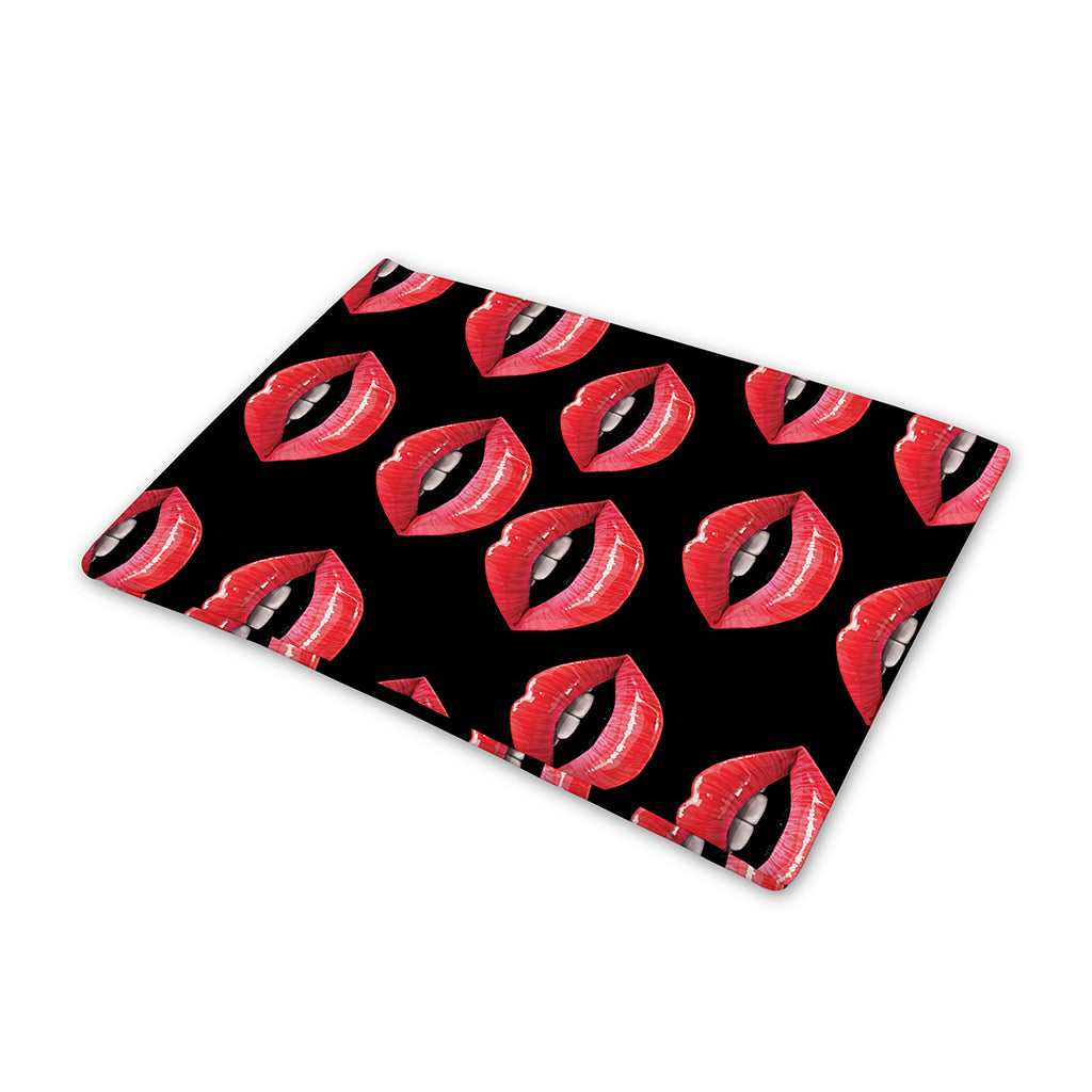 Women's Lips Pattern Print Pet Cooling Mat Cover