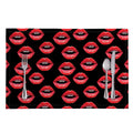 Women's Lips Pattern Print Placemat