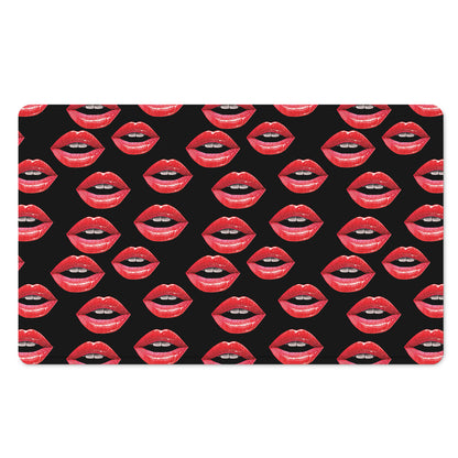 Women's Lips Pattern Print Polyester Doormat
