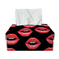 Women's Lips Pattern Print Rectangle Tissue Box Cover