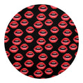 Women's Lips Pattern Print Round Blanket