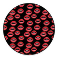 Women's Lips Pattern Print Round Floor Mat