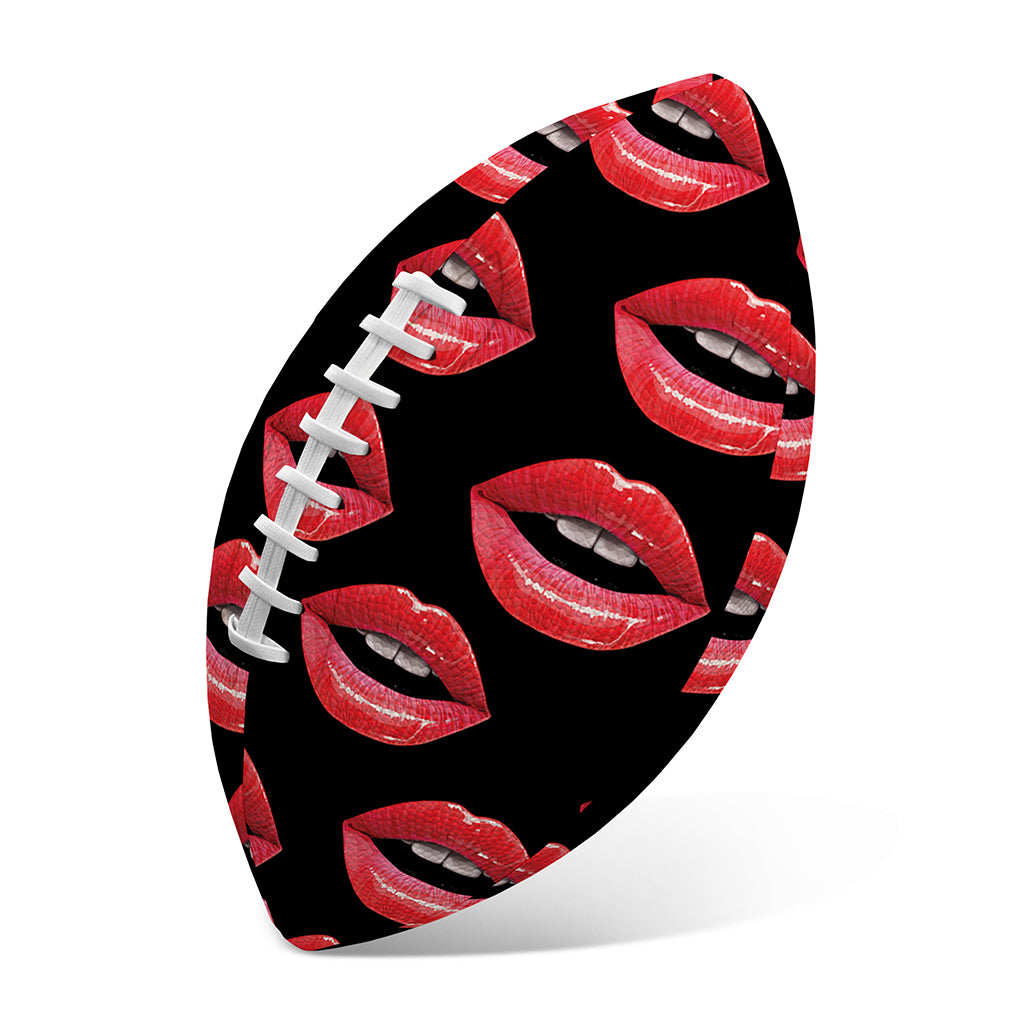 Women's Lips Pattern Print Rugby Ball