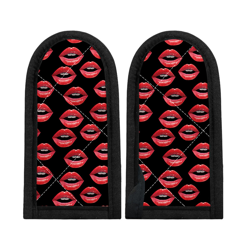 Women's Lips Pattern Print Skillet Handle Cover