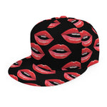 Women's Lips Pattern Print Snapback Cap