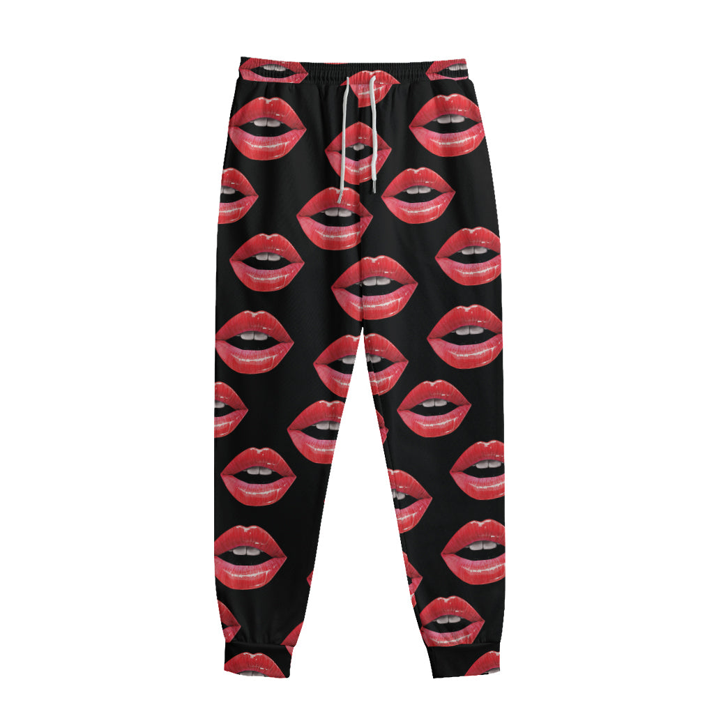 Women's Lips Pattern Print Sweatpants