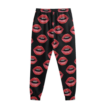 Women's Lips Pattern Print Sweatpants