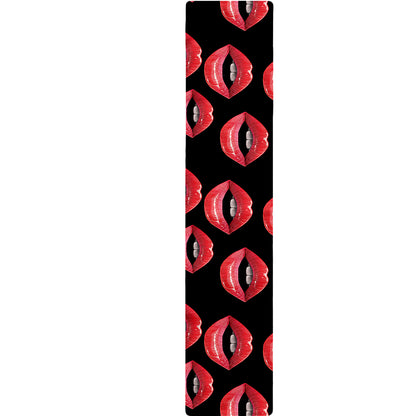 Women's Lips Pattern Print Table Runner