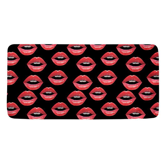 Women's Lips Pattern Print Towel