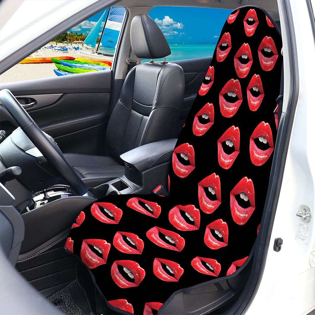 Women's Lips Pattern Print Waterproof Car Seat Cover