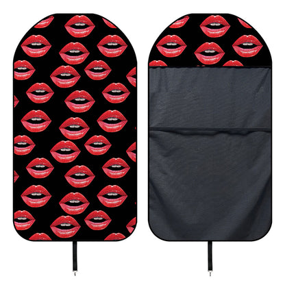Women's Lips Pattern Print Waterproof Car Seat Cover