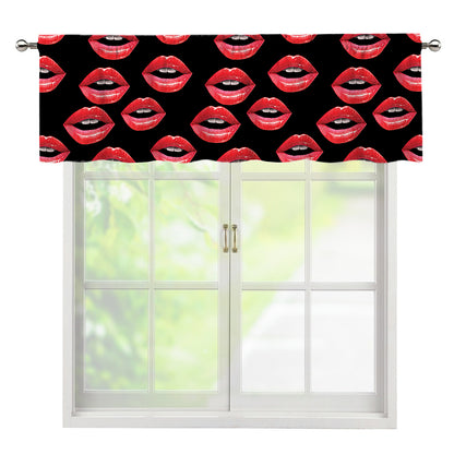 Women's Lips Pattern Print Window Valance