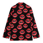 Women's Lips Pattern Print Women's Blazer