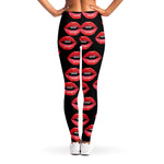 Women's Lips Pattern Print Women's Leggings