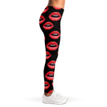 Women's Lips Pattern Print Women's Leggings