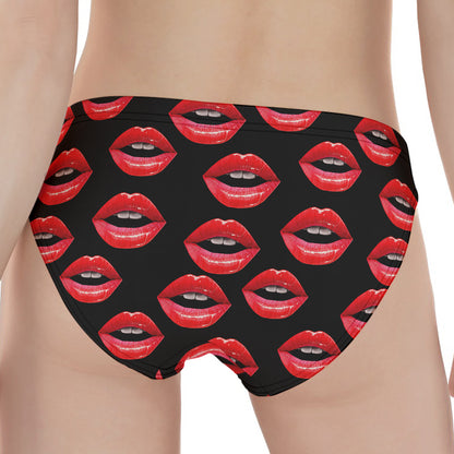 Women's Lips Pattern Print Women's Panties