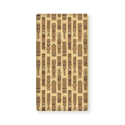 Wooden Tiki Pattern Print Baby Crib Sheet