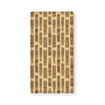 Wooden Tiki Pattern Print Baby Crib Sheet
