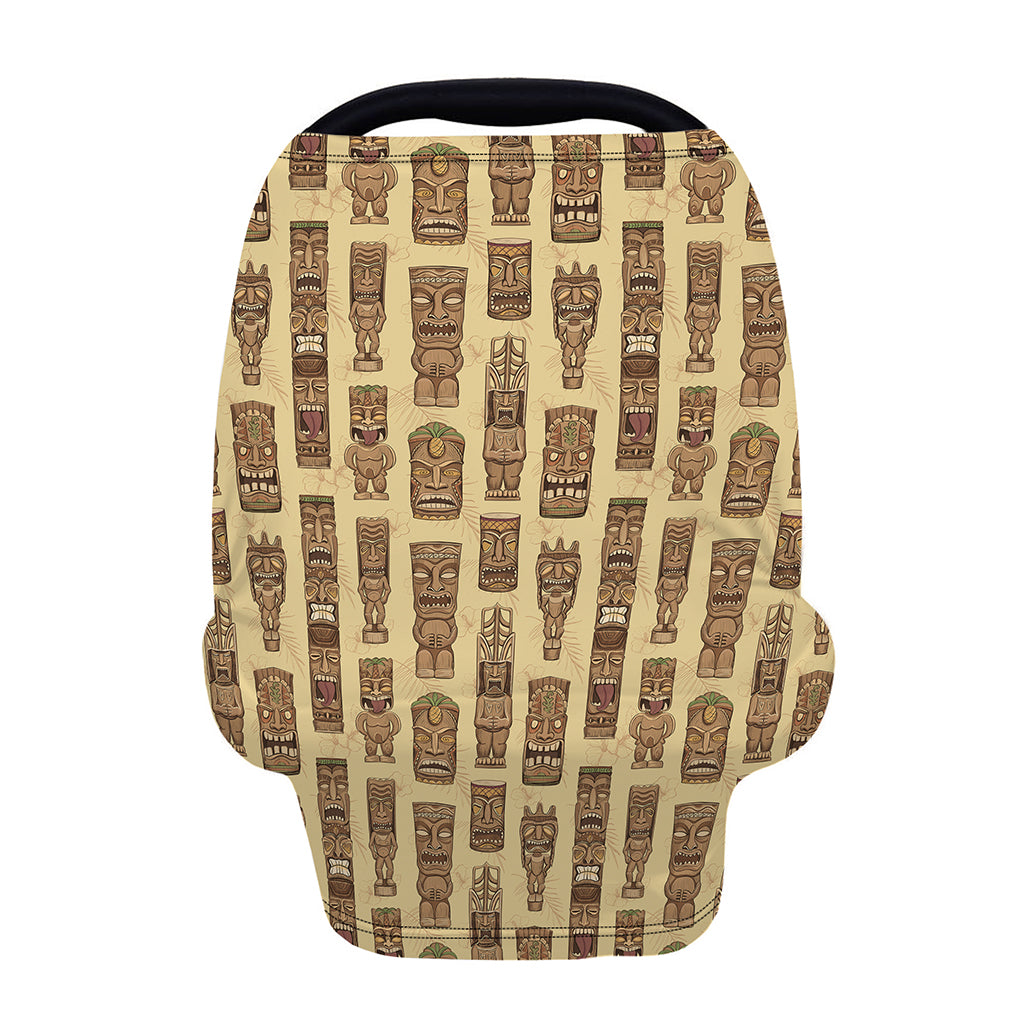 Wooden Tiki Pattern Print Baby Seat Cover