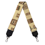 Wooden Tiki Pattern Print Bag Strap